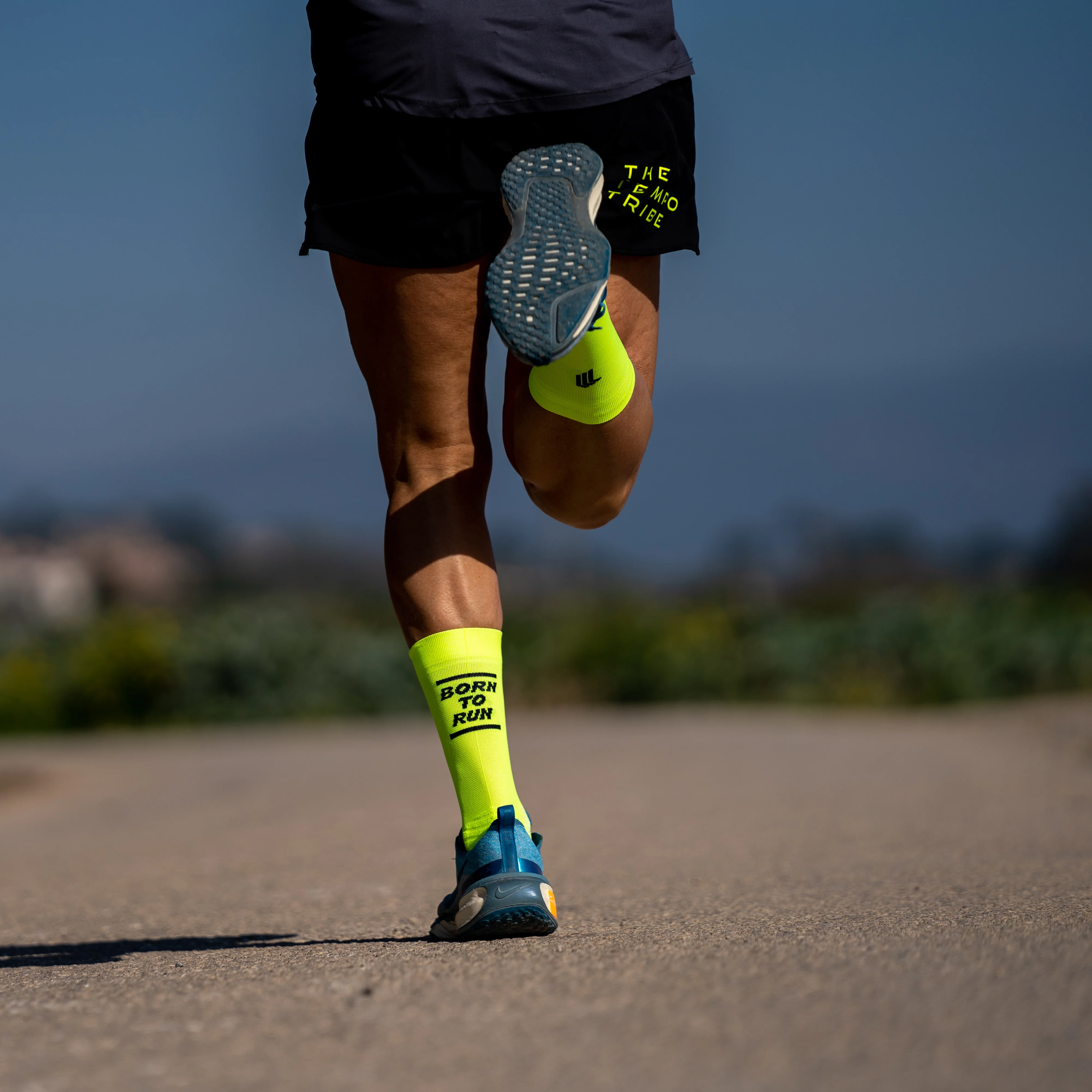 BORN TO RUN YELLOW - CALCETÍN RUNNING - Image 2