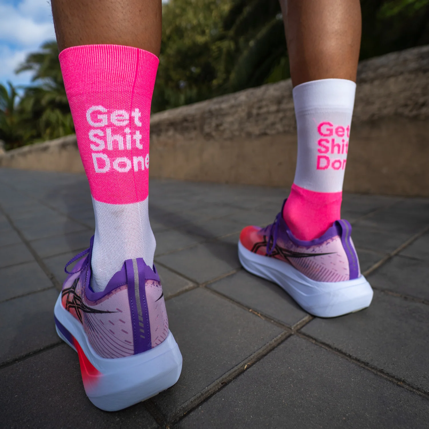 GET SHIT DONE PINK - CALCETÍN RUNNING - Image 5