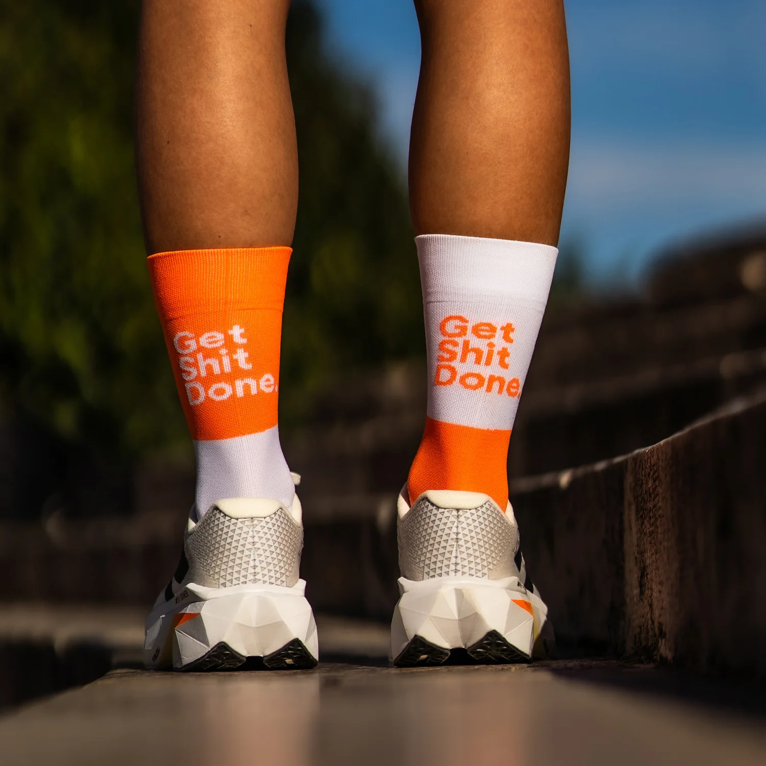 GET SHIT DONE ORANGE - CALCETÍN RUNNING - Image 2