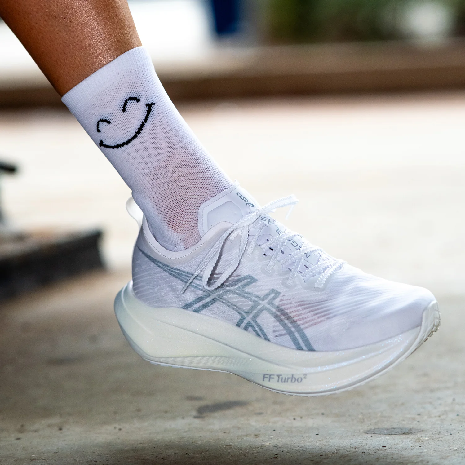 HAPPY MODE WHITE - CALCETÍN RUNNING PRO COMFORT - Image 3