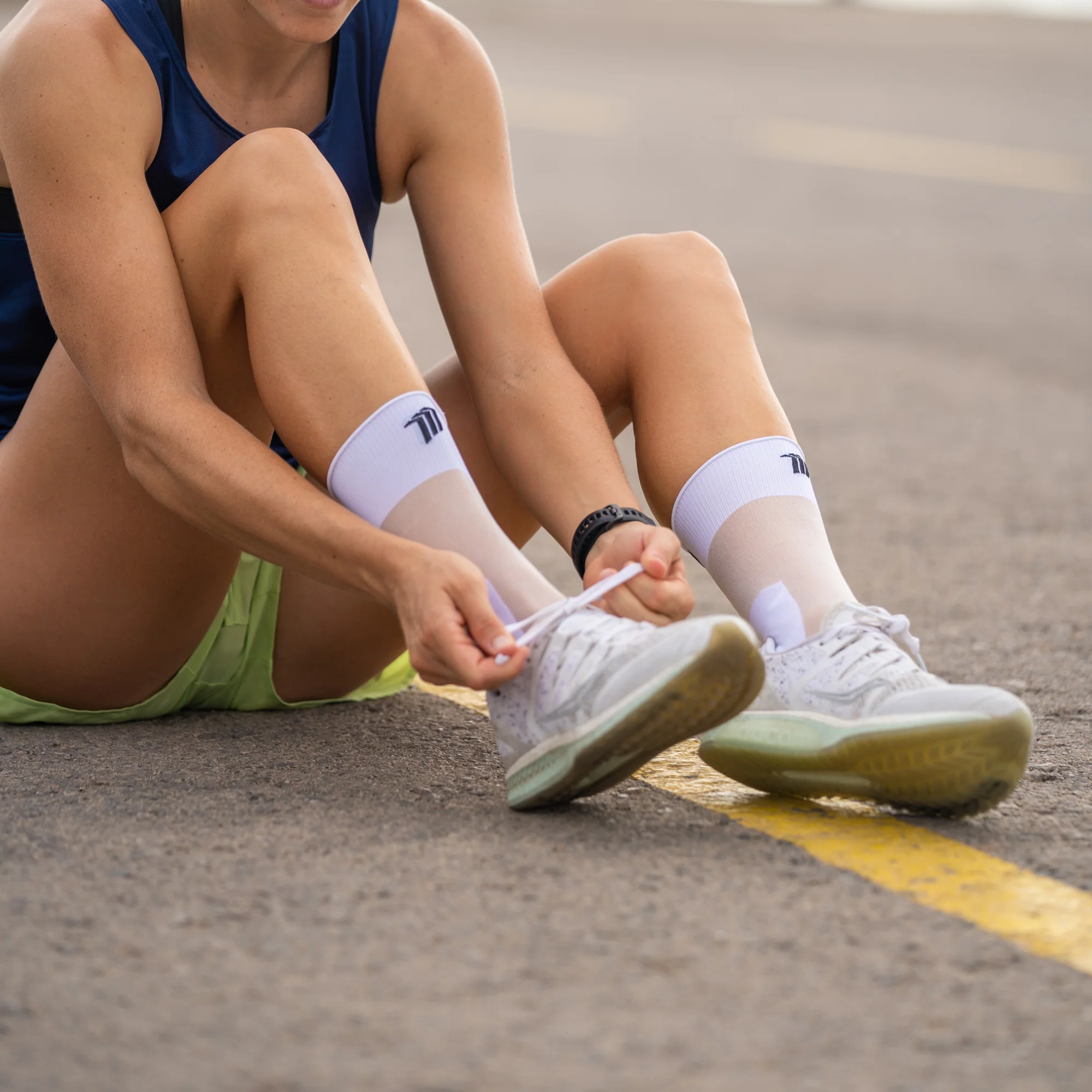 MARATHON WHITE- CALCETÍN RUNNING - Image 4