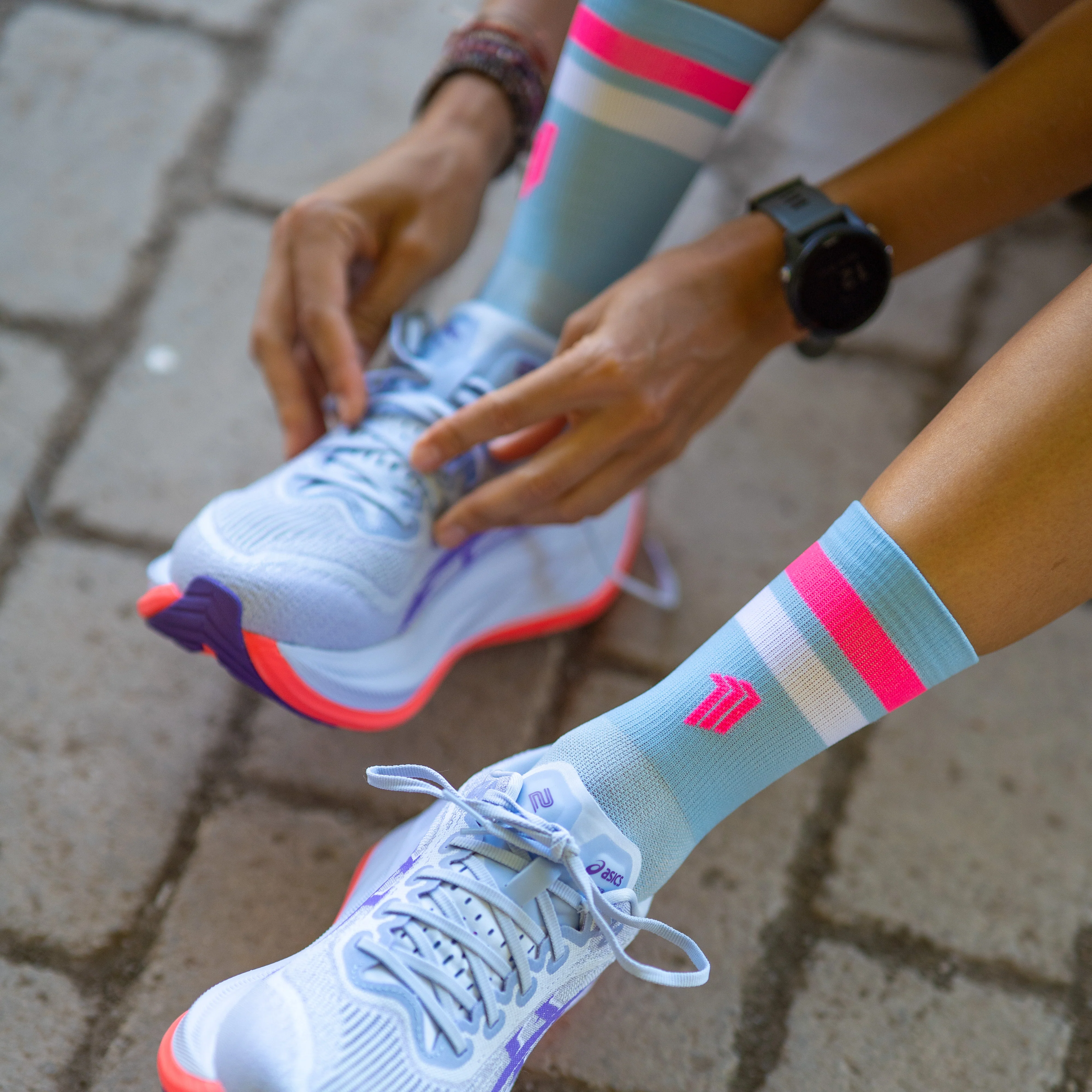 PRO BLUE PINK - CALCETÍN RUNNING PRO COMFORT - Image 2