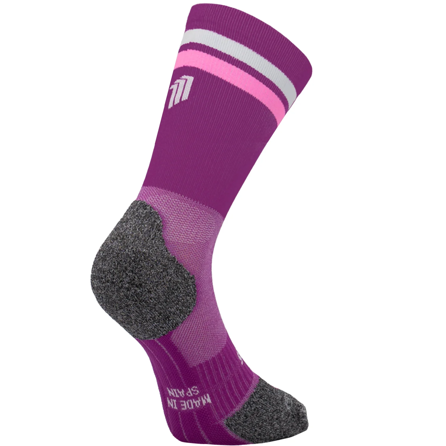 PRO PURPLE WHITE - CALCETÍN RUNNING PRO COMFORT