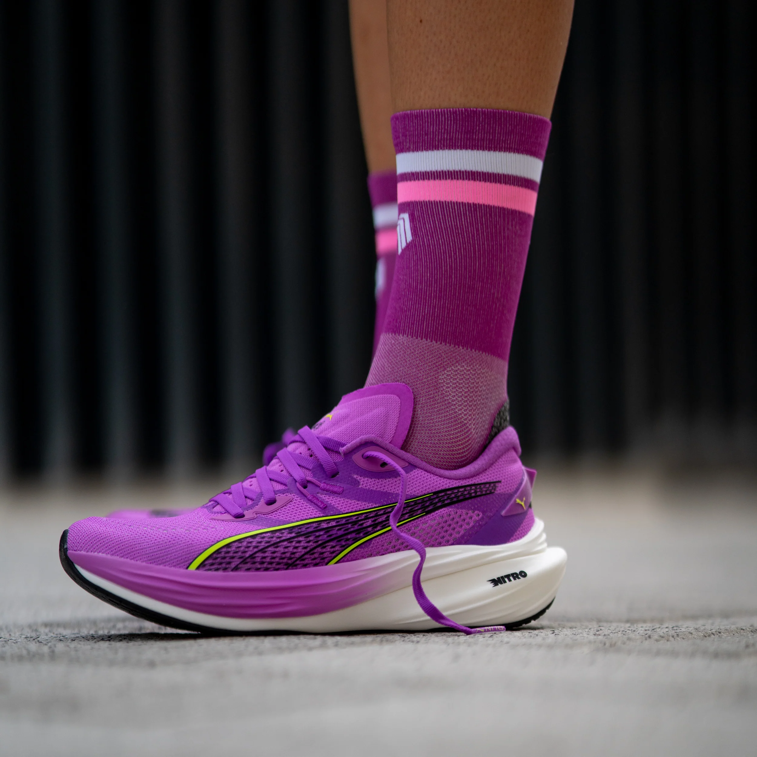 PRO PURPLE WHITE - CALCETÍN RUNNING PRO COMFORT - Image 3
